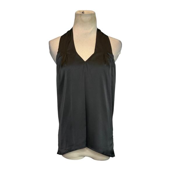 Superdown black satin halter blouse size Small - Picture 1 of 10